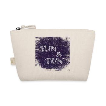 Sun Fun typo dirtyBackground - Organic Pouch - nature - Front