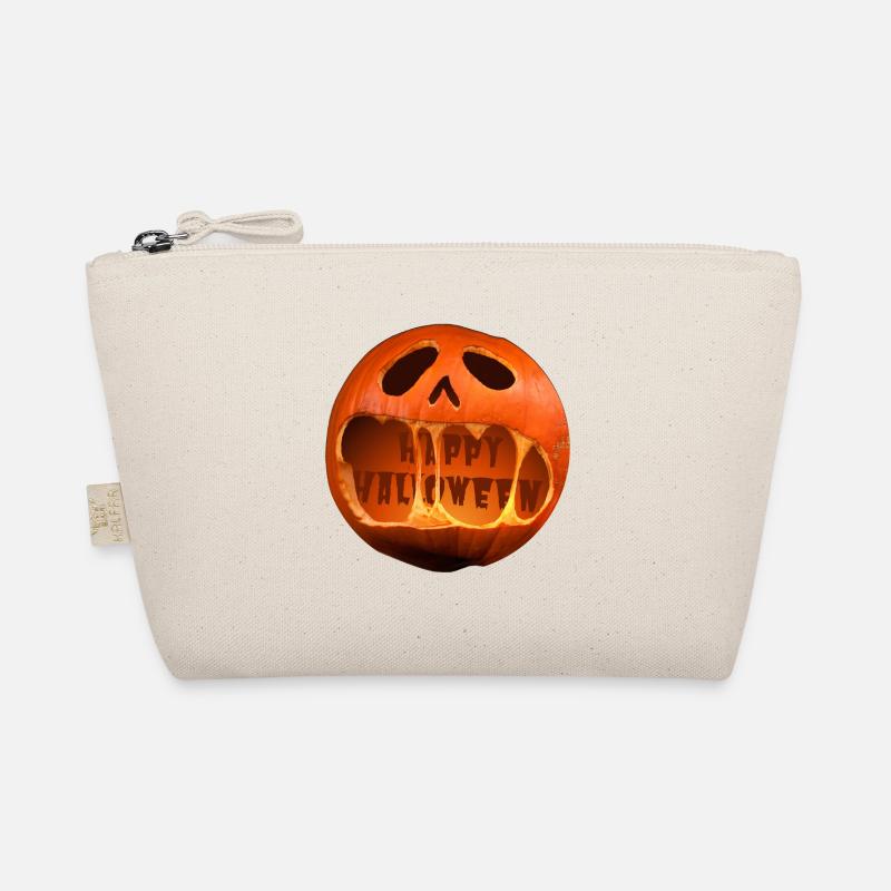 Scream Pumpkin Halloween Screaming Organic Pouch
