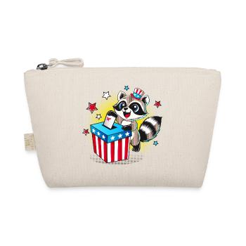 A raccoon casts his vote in the US election - Organic Pouch - nature - Front