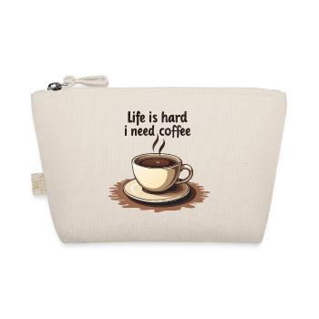 Kaffeetasse mit Textmotivation - Bio-Täschchen - Natur - Vorne