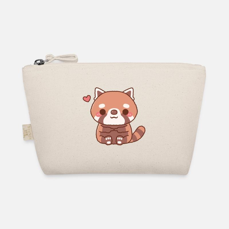 Panda roux timide mignon Trousse biologique