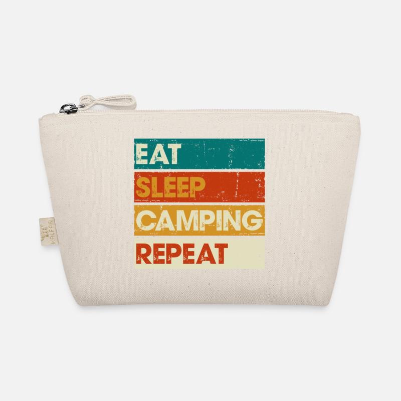 Manger dormir camping répéter rayé graphique Trousse biologique