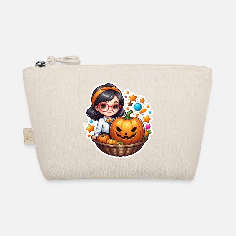 Filles Halloween Citrouille Panier Trousse biologique