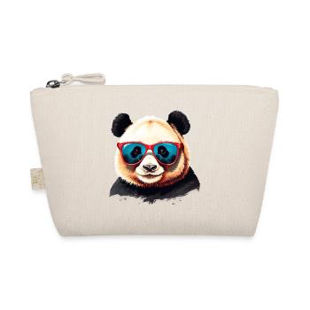 Panda Bear intelligent avec des lunettes de soleil cool - Trousse biologique - nature - Devant