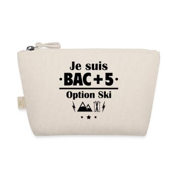 Bac+5 option ski, fête des pères, cadeau de noël - Trousse biologique - nature - Devant