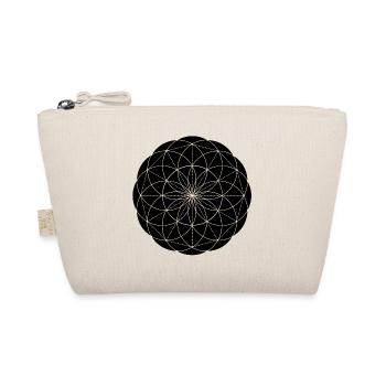 Heilige Geometrie Blume - Bio-Täschchen - Natur - Vorne
