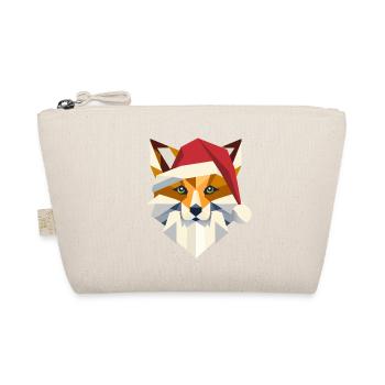Renard avec chapeau de Père Noël - Art pour les vacances - Trousse biologique - nature - Devant
