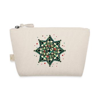 toller Weihnachtsstern im geometrischen Stil - Bio-Täschchen - Natur - Vorne