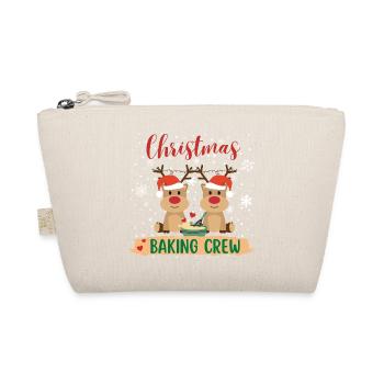 christmas baking crew - süße Weihnachtsrentiere - Bio-Täschchen - Natur - Vorne