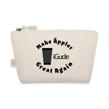 iGude Geripptes Great Again - Bio-Täschchen - Natur - Vorne