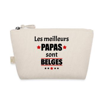 Les meilleurs papas sont belges, fête des pères - Trousse biologique - nature - Devant