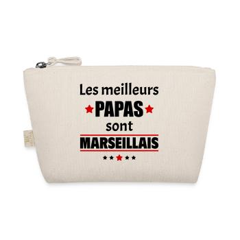 Les meilleurs papas sont marseillais, cadeau noël - Trousse biologique - nature - Devant