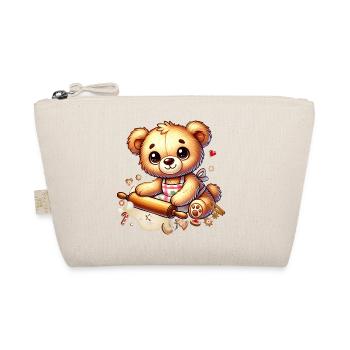 Baking Christmas Teddy – Sweet Festive Joy - Organic Pouch - nature - Front