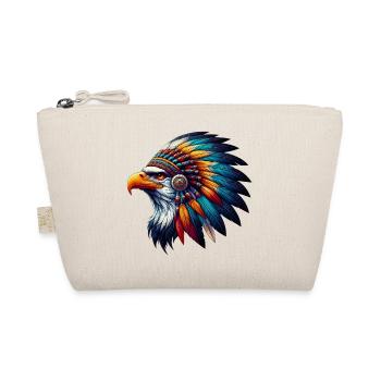 Amerikanischer Indianer Adler Amerikanische Rothaut - Bio-Täschchen - Natur - Vorne