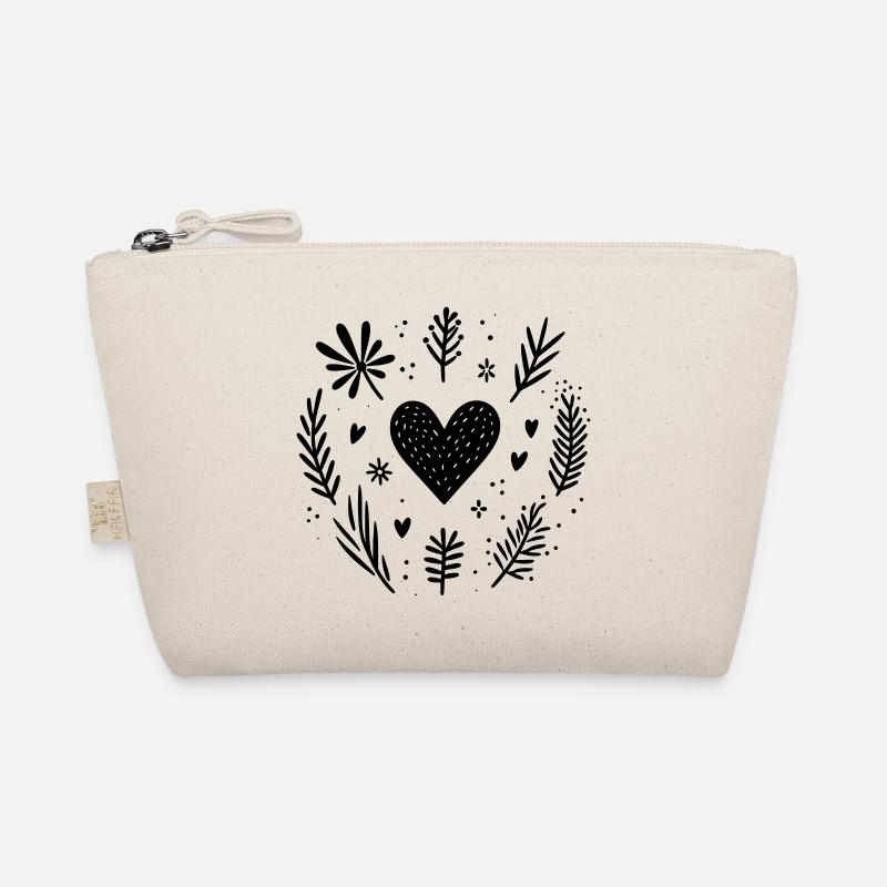 Herz mit Zweigen Bio-Täschchen