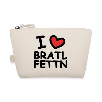 I Love Bratlfettn - Bio-Täschchen - Natur - Vorne