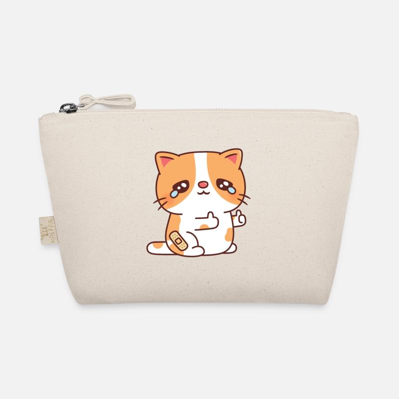 Sad Crying Cat But Thumbs Up Organic Pouch