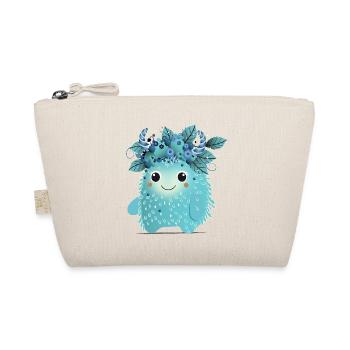 Cute Blueberry Monster – Fruity and Spiky - Organic Pouch - nature - Front