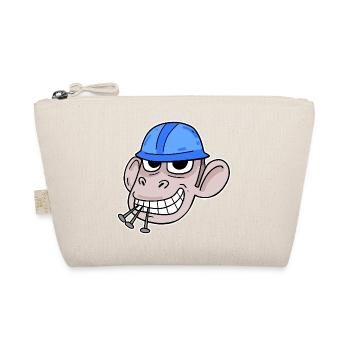 Monkey Construction Site Construction Worker - Organic Pouch - nature - Front