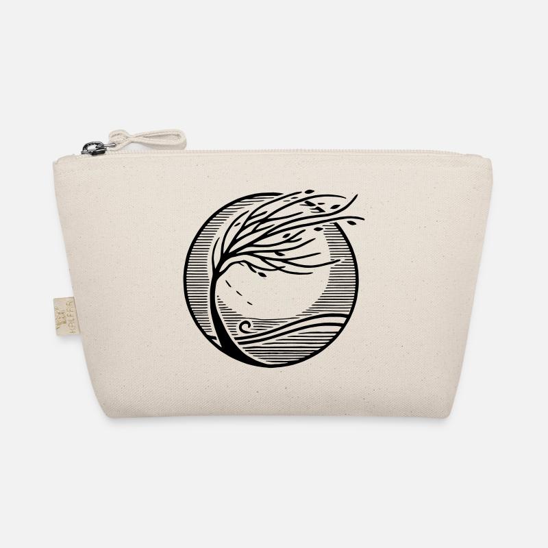 Windbaum - Eleganz der Natur | Minimalistisch - Bio-Täschchen - Natur