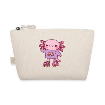 Mignon Axolotl Avec Sweat À Capuche Et Patins À Roulettes - Trousse biologique - nature - Devant