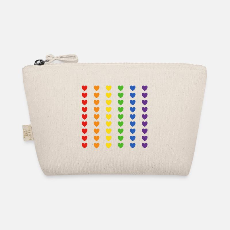 Drapeau arc-en-ciel coeurs Trousse biologique