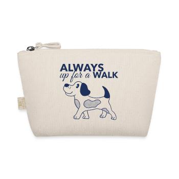 Always Up for a Walk – Dog Lover Shirt - Organic Pouch - nature - Front