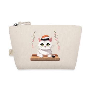 Katze Sushi Japanisch Japan - Bio-Täschchen - Natur - Vorne