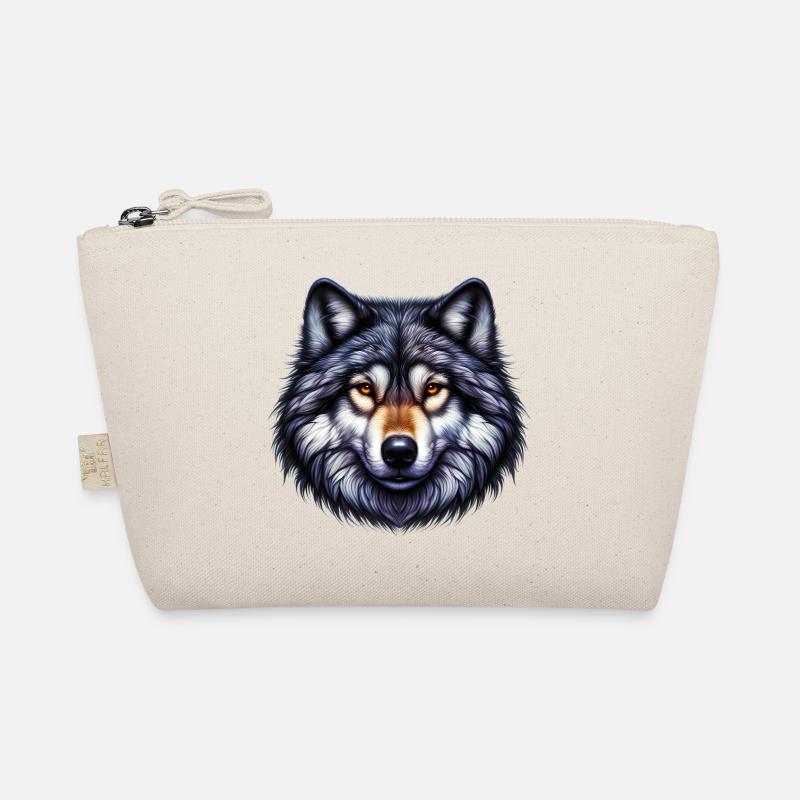Wolf - Bio-Täschchen - Natur