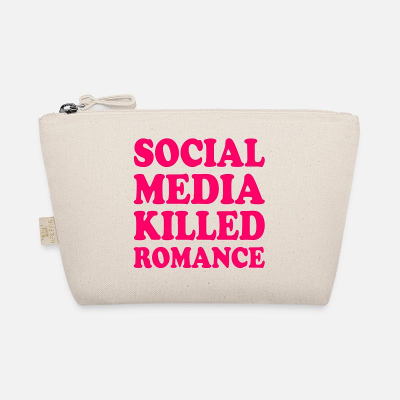 social media killed romance Bio-Täschchen