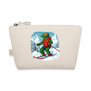 Crocodiles Ski - Organic Pouch - nature - Front