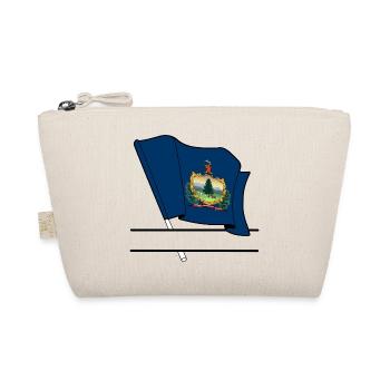 Vermont Flagge Text Banner - Bio-Täschchen - Natur - Vorne