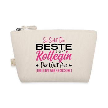 Work colleague Gift idea Best colleague - Organic Pouch - nature - Front
