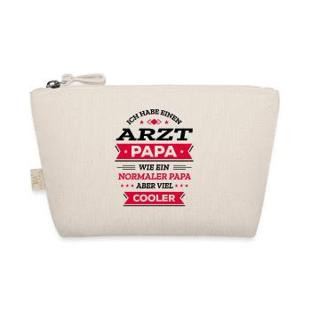 ARZT PAPA WIE EIN NORMALER PAPA ABER VIEL COOLER - Bio-Täschchen - Natur - Vorne