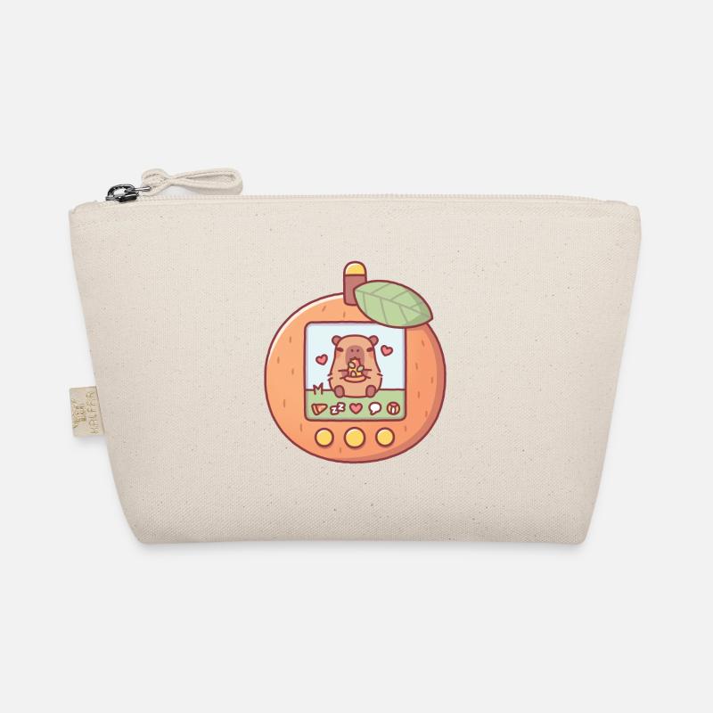 Capybara mignon mangeant pizza jouet virtuel pour animaux de compagnie orange Trousse biologique