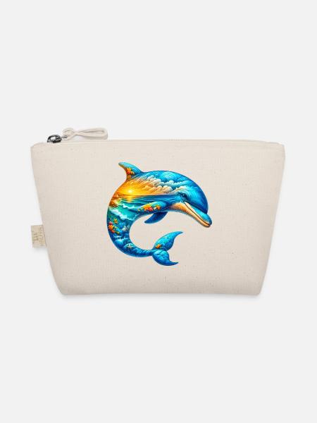 Delfin - Bio-Täschchen - Natur