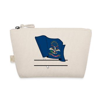 Bannière de texte du drapeau du Dakota du Nord - Trousse biologique - nature - Devant