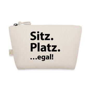 Sitz Platz egal - Bio-Täschchen - Natur - Vorne
