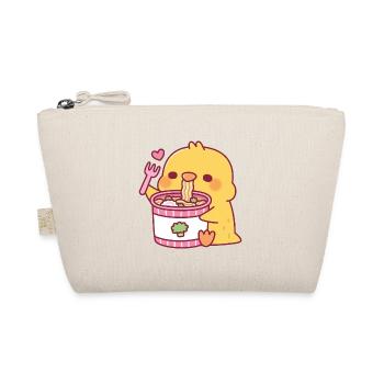 Cute Chick Loves Instant Ramen Noodles - Organic Pouch - nature - Front