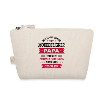 MODEDESIGNER PAPA GEBURTSTAG WEIHNACHTEN VATERTAG - Bio-Täschchen - Natur - Vorne