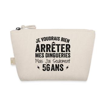 I'm 56 years old - Birthday 56 years old, 56 years old - Organic Pouch - nature - Front