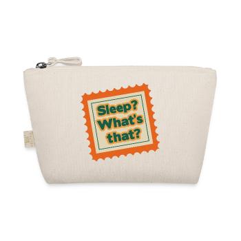 Sleep What's That Retro Stamp Design - Organic Pouch - nature - Front