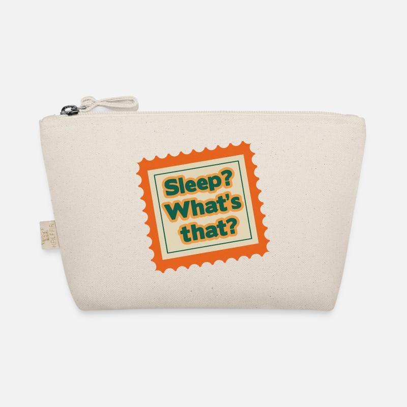 Sleep What’s That Retro Briefmarkendesign Bio-Täschchen