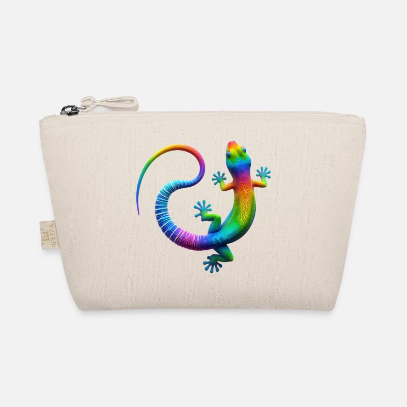 Regenbogen Gecko Bio-Täschchen