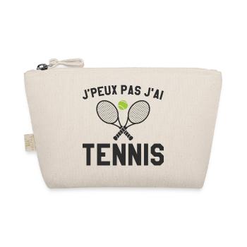 Je Peux Pas J'ai Tennis Cadeau Joueur De Tennis - Trousse biologique - nature - Devant