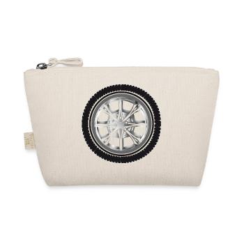 Glossy rim with tire – Modern automotive - Organic Pouch - nature - Front