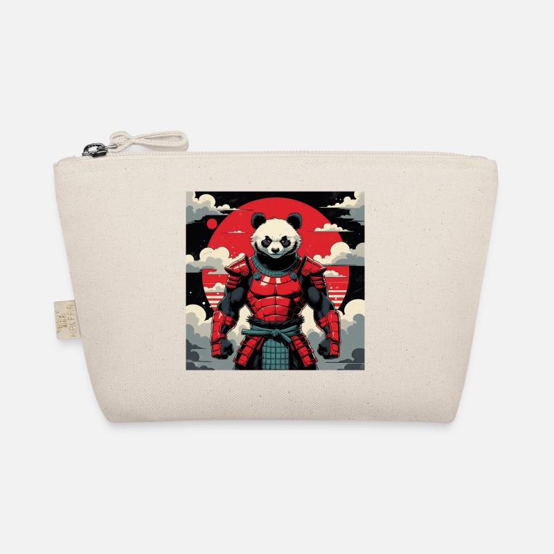 Samurai Panda Warrior Organic Pouch