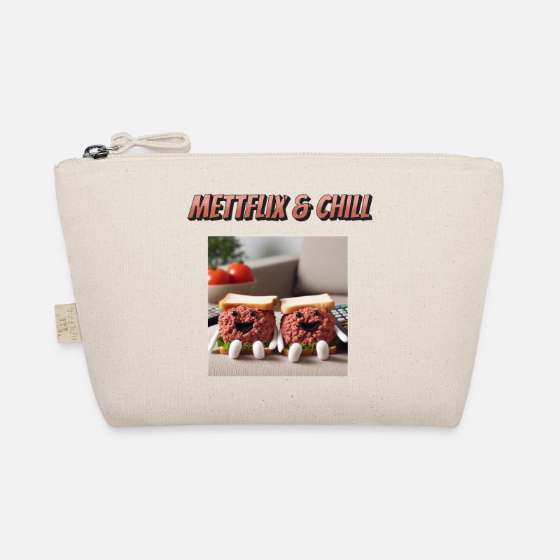 Mettflix & Chill - Bio-Täschchen - Natur