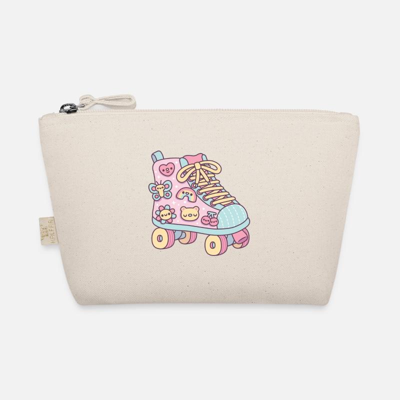 Cute Pastel Roller Skate Organic Pouch