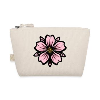 Pink Flower Splendor - Organic Pouch - nature - Front